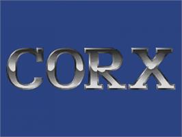 Top of cartridge artwork for Corx on the Commodore Amiga.